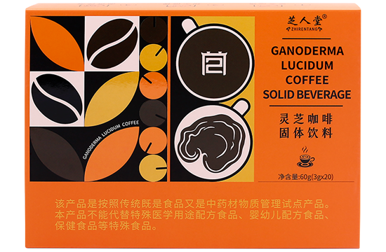 芝人堂灵芝咖啡0糖速溶黑咖啡3g/条*20条 单盒